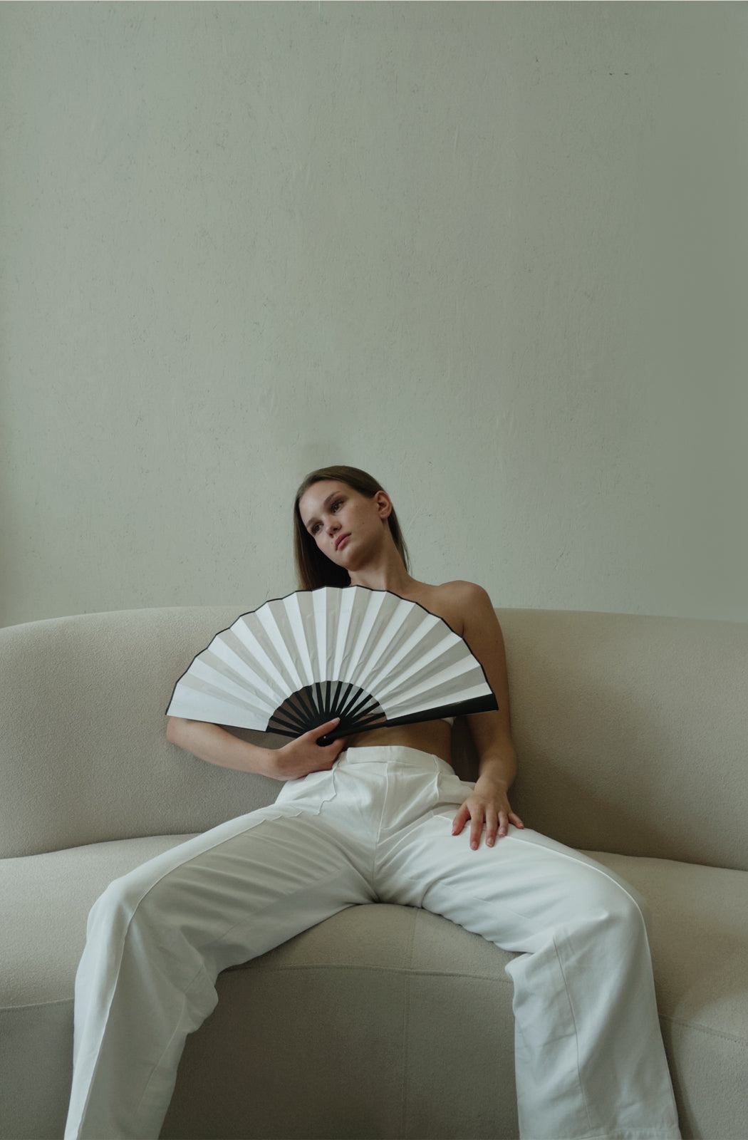 LINEN WIDE LEG TROUSERS